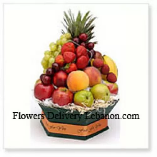 5 kg (11 paunaa) sekalaista tuoretta hedelmäkoria