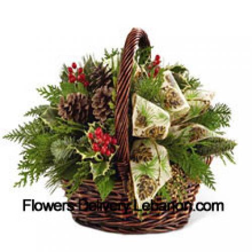 Basket of Assorted Greenery